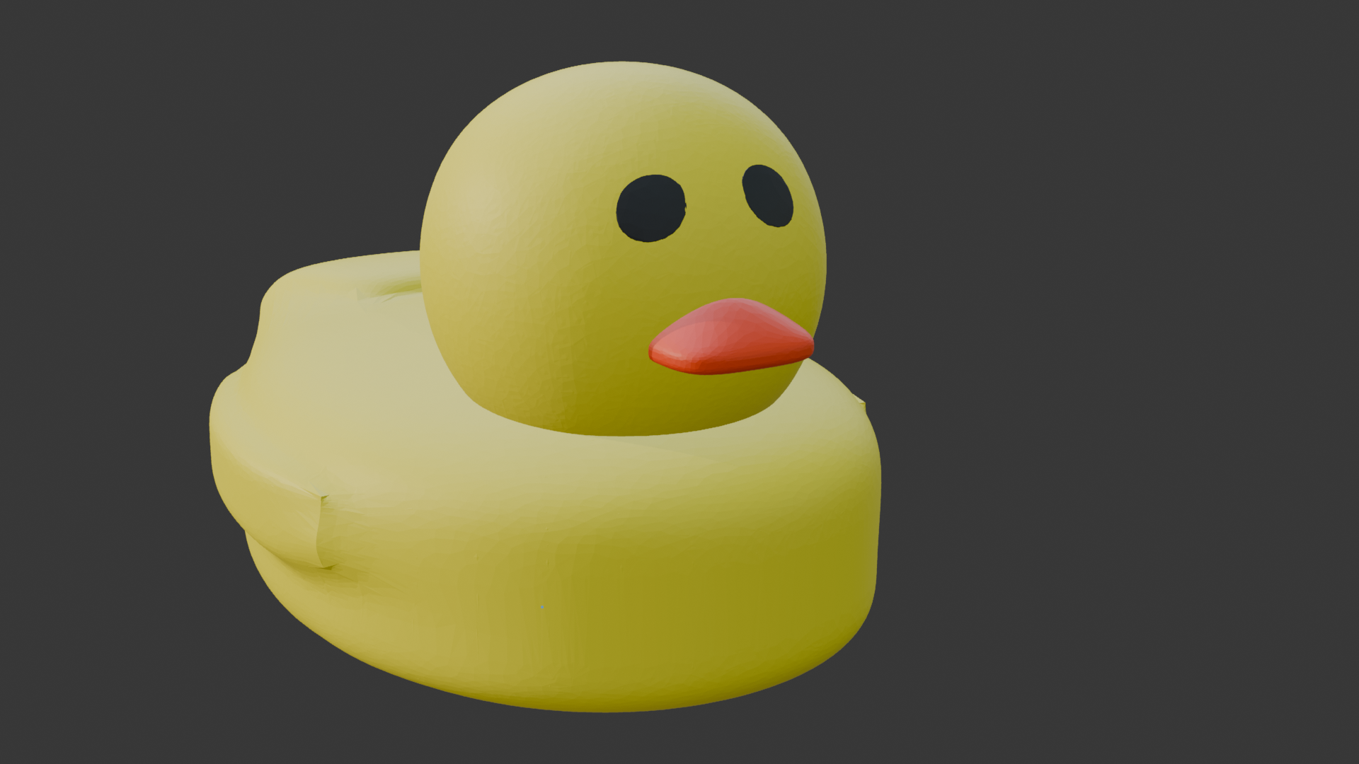Model of a rubber duck